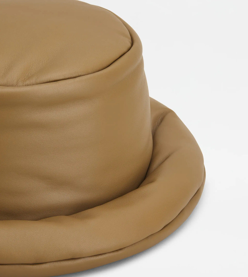 HAT IN LEATHER - BEIGE 3