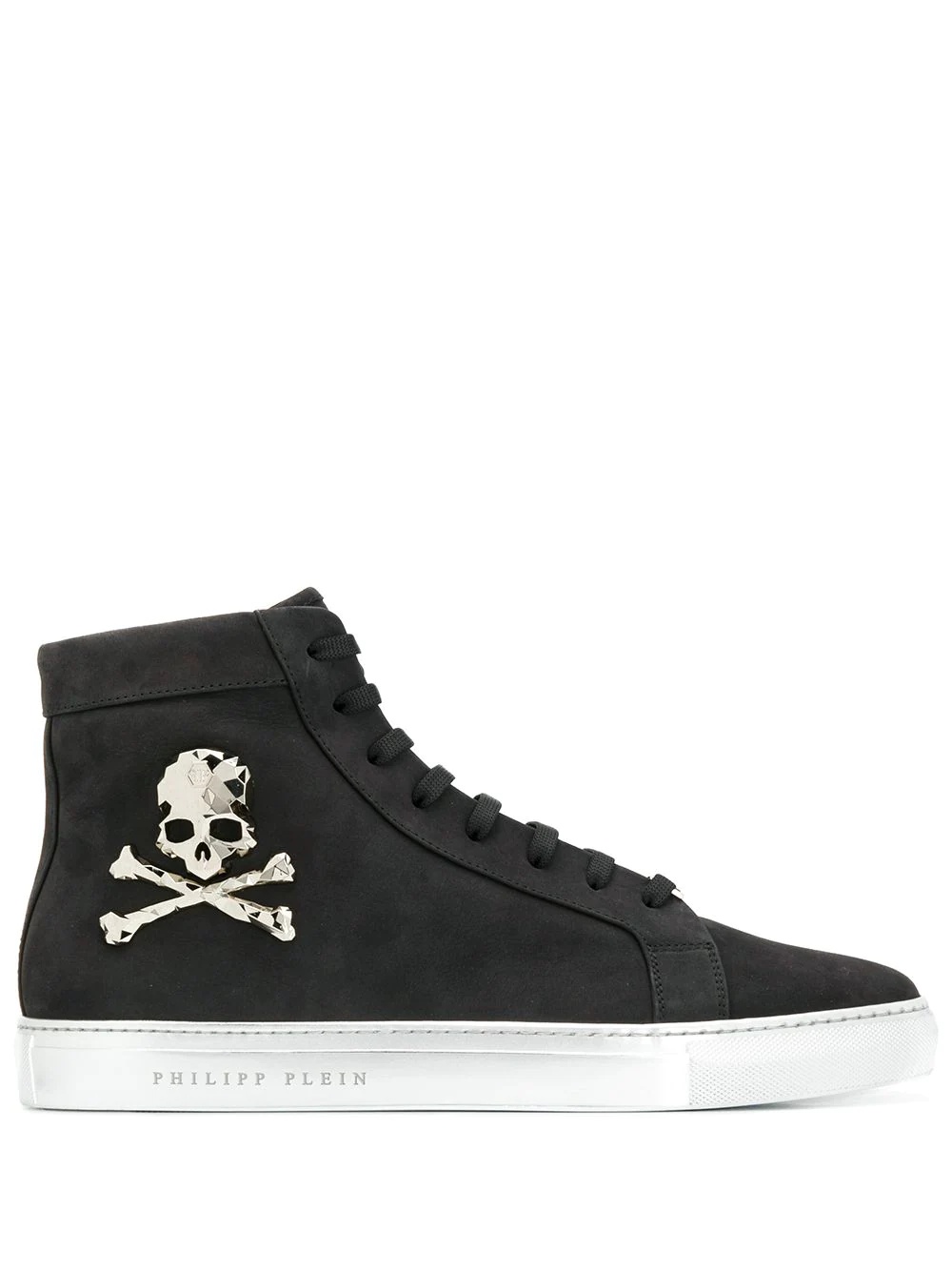 skull print hi-top sneakers - 1