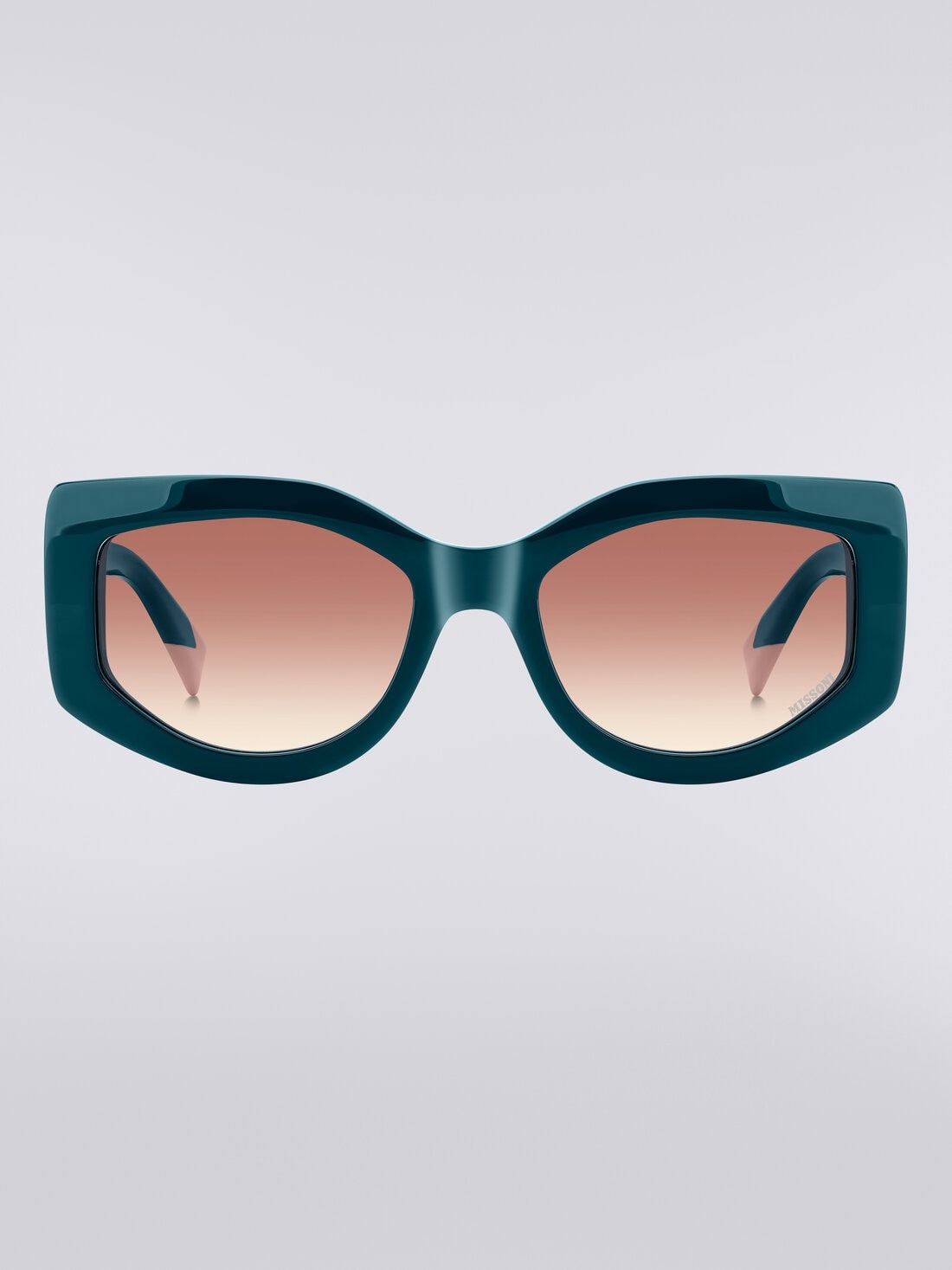 Slightly wrap-around shaped sunglasses in acetate - 1