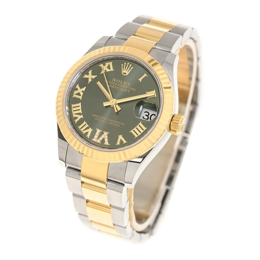Rolex Datejust 31 Automatic Diamond Green Dial Ladies Watch 278273GNRO - 4