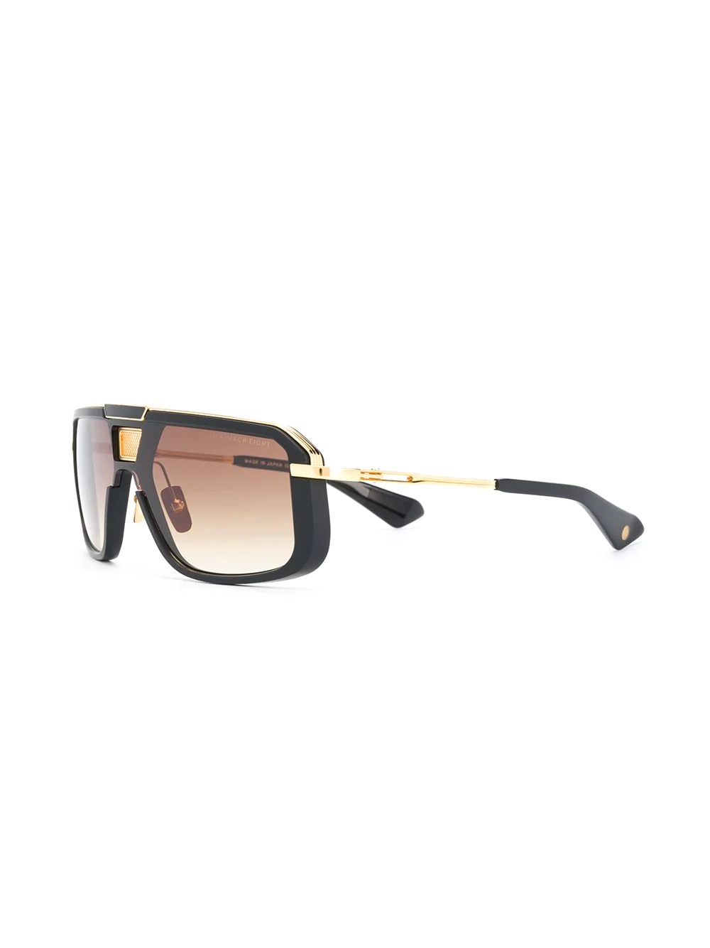 two-tone square-frame sunglasses - 2