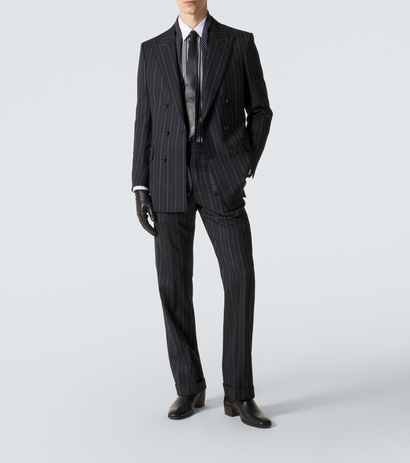 TOM FORD Striped wool straight pants outlook