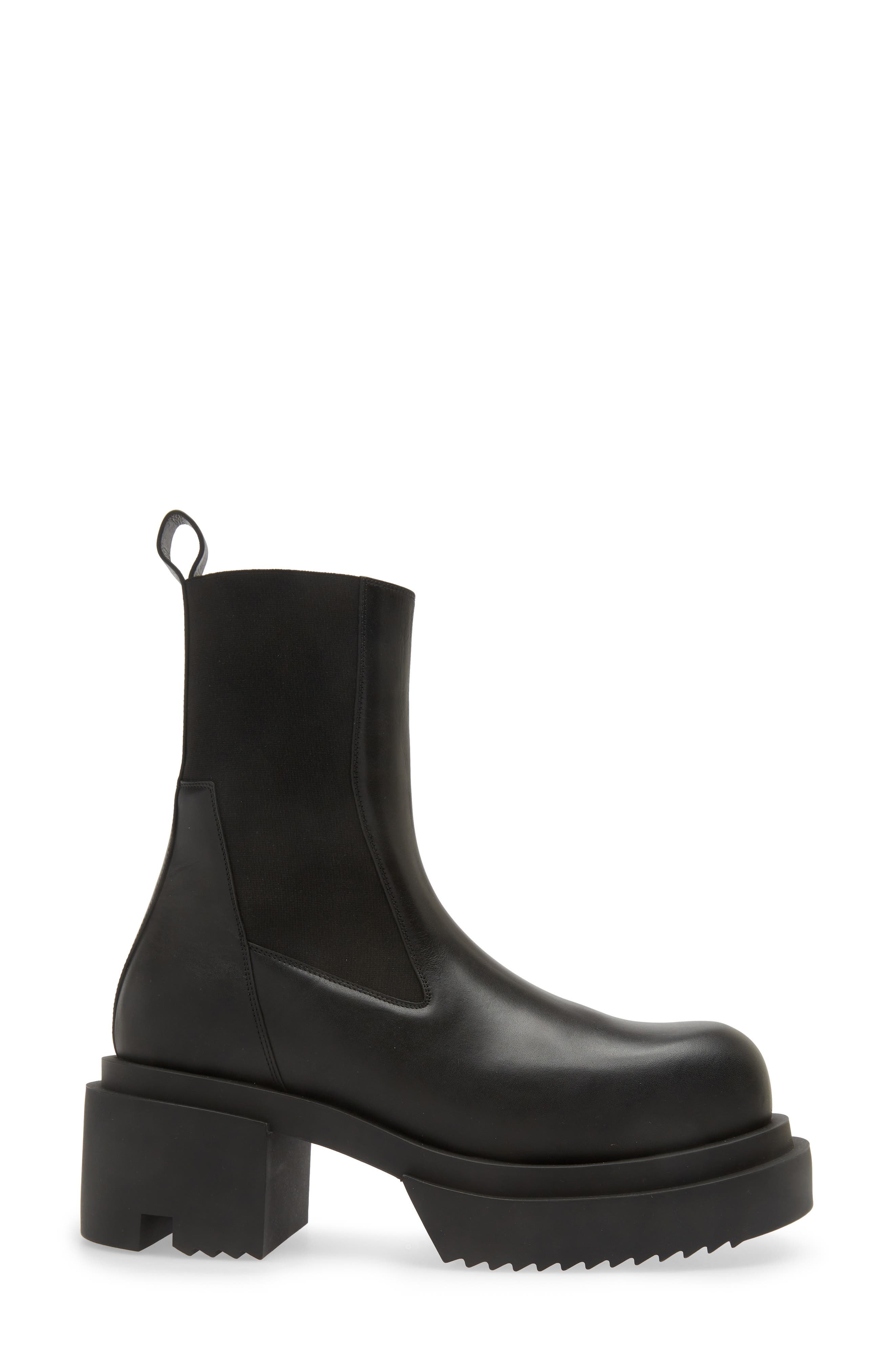 Rick Owens Porterville Beatle Bogun Chelsea Boot in Black at Nordstrom - 3