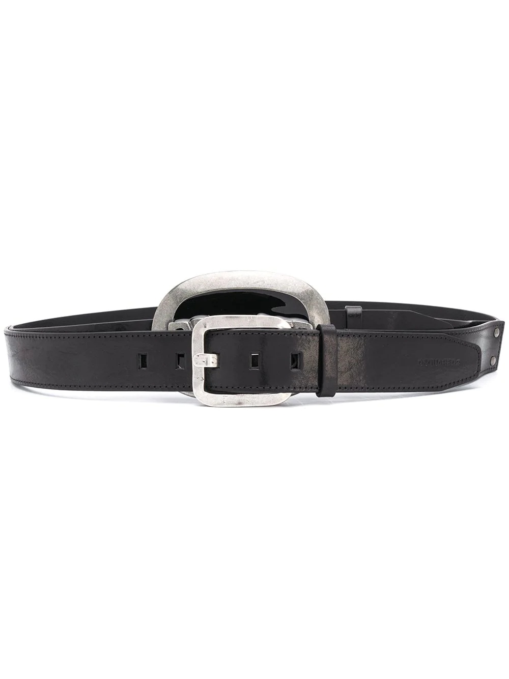 logo buckle belt - 1