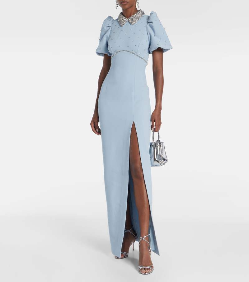 REBECCA VALLANCE Amery embellished puff-sleeve gown outlook