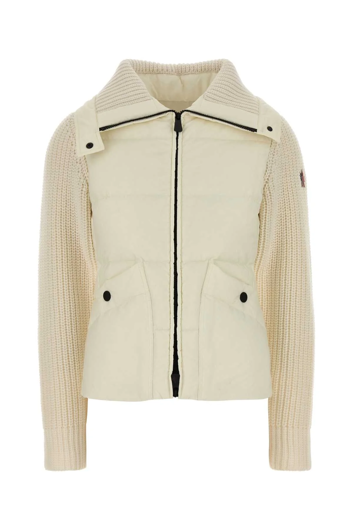 Moncler Grenoble Women Ivory Wool Cardigan - 1