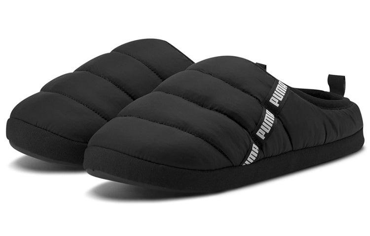 PUMA Scuff Slippers 'Black White' 384945-01 - 4