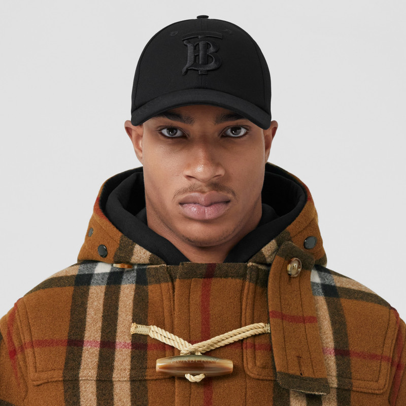 Check Technical Wool Oversized Duffle Coat 3