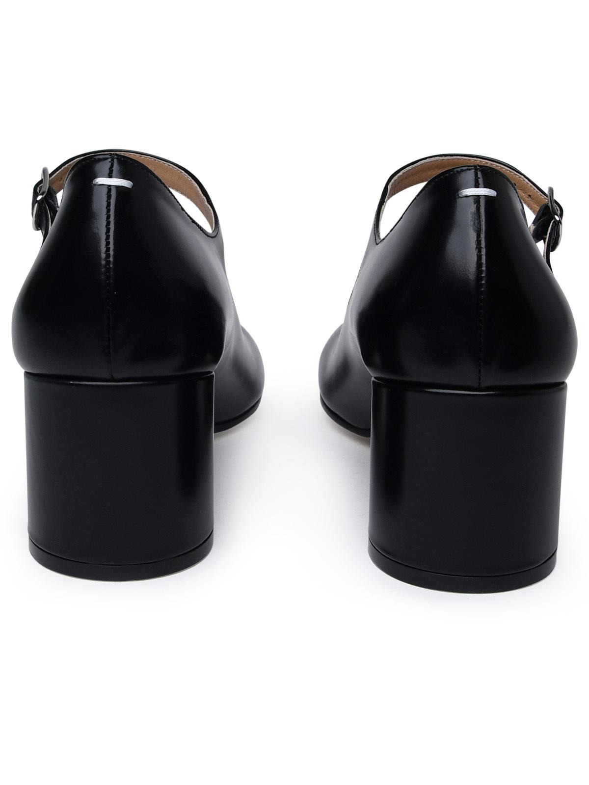 Maison Margiela Black Leather Pumps Women - 4