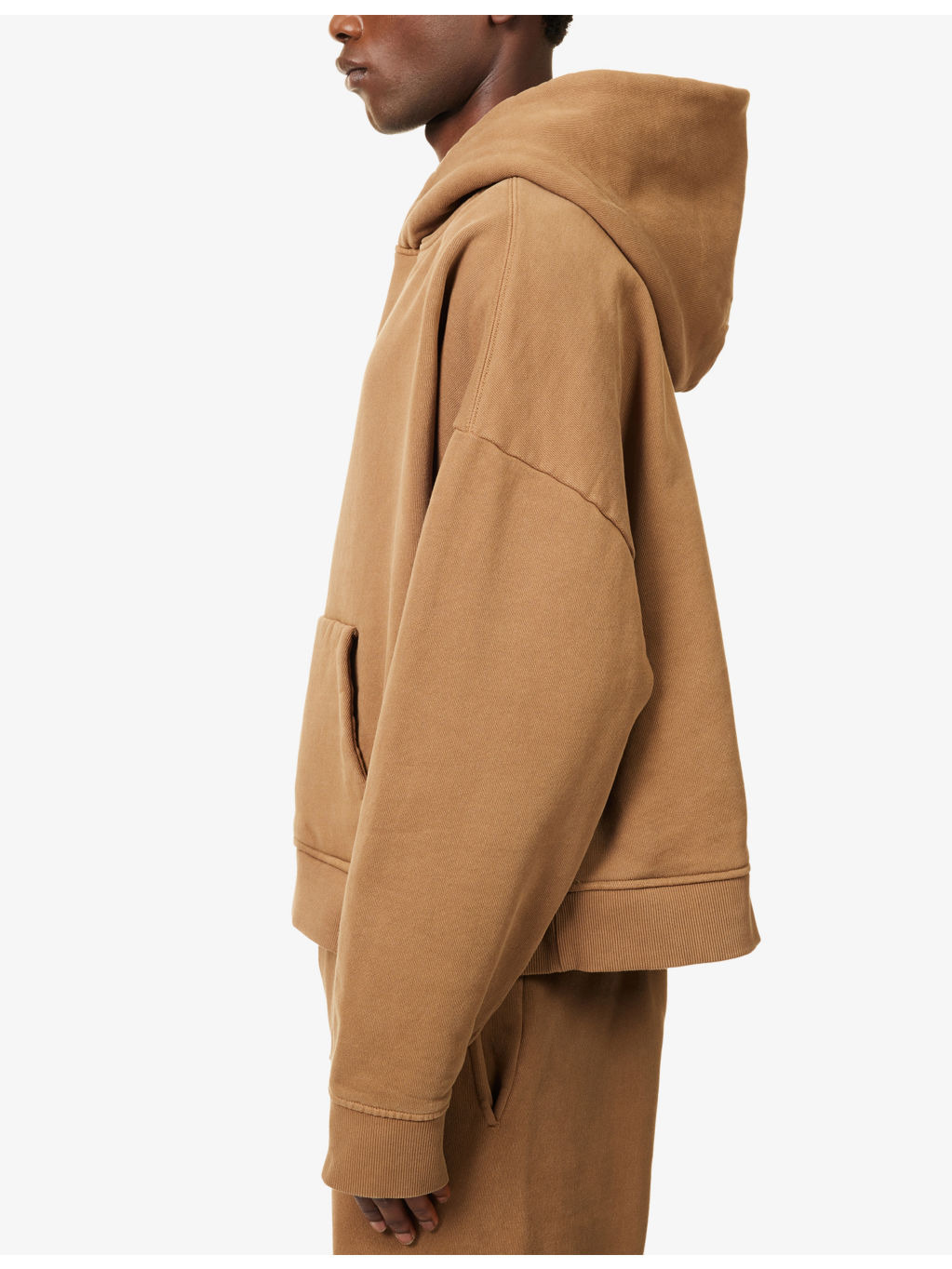 Relaxed-Fit Dropped-Shoulder Cotton Hoody - 5