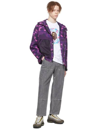 A BATHING APE® Purple Nylon Jacket outlook