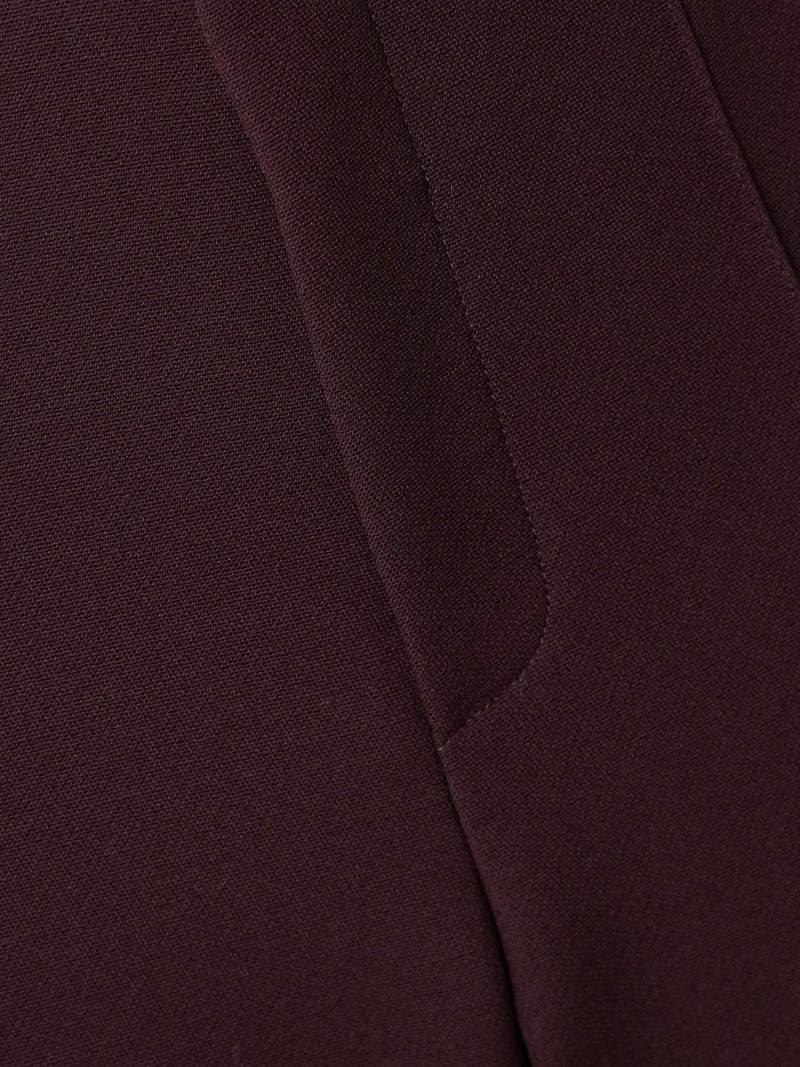Pleated wool straight-leg pants 4