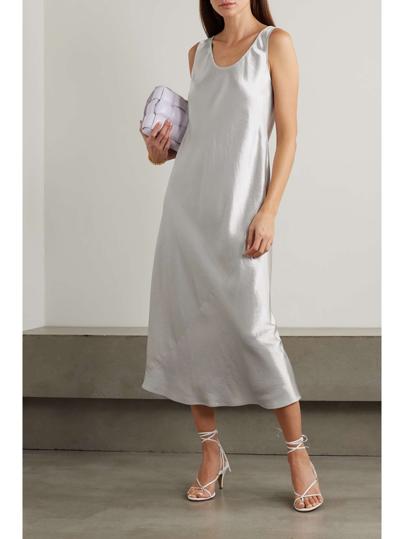Max Mara Leisure Talete satin midi dress | netaporter