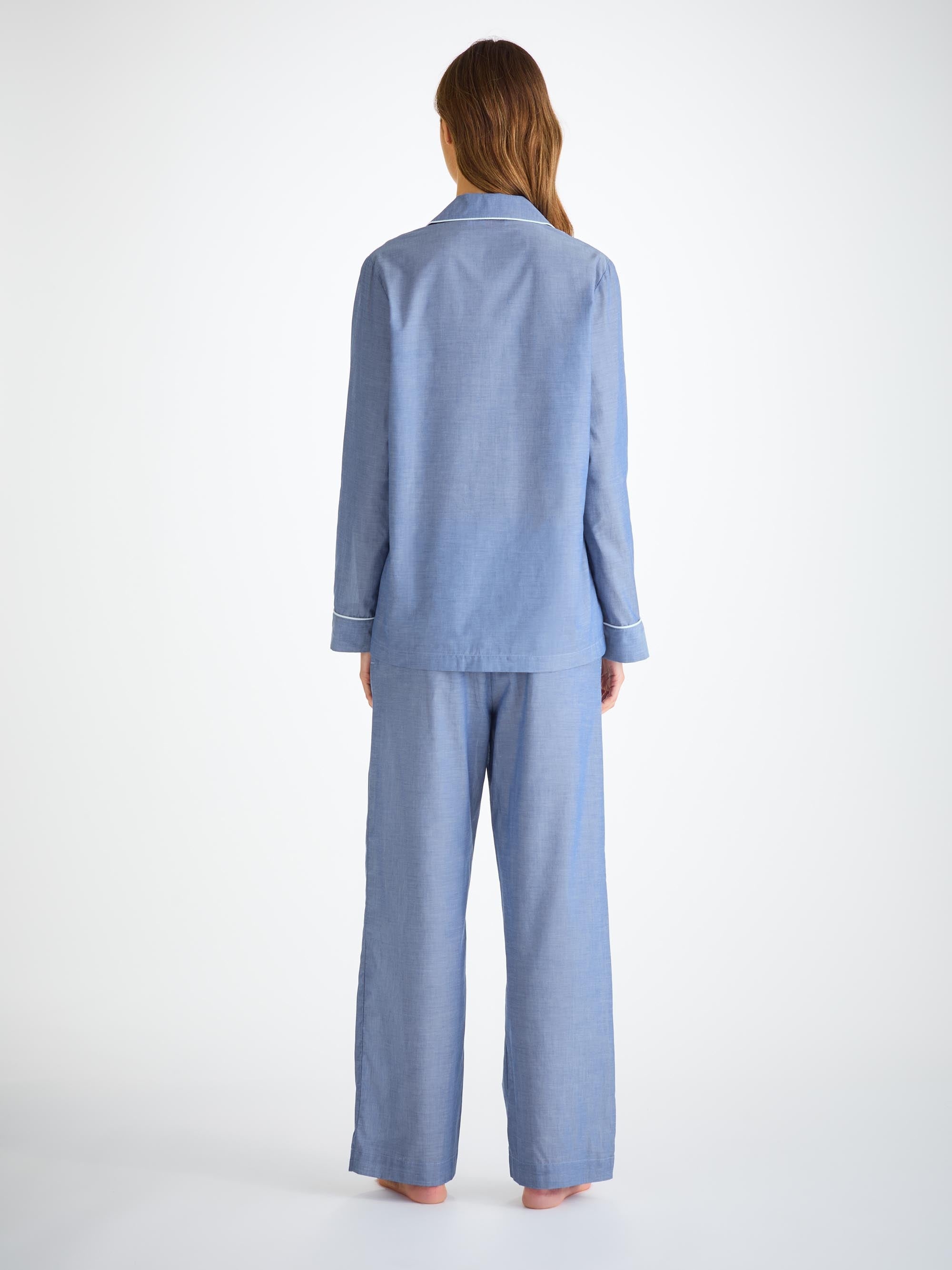 Women's Pajamas Amalfi Cotton Batiste Denim - 4
