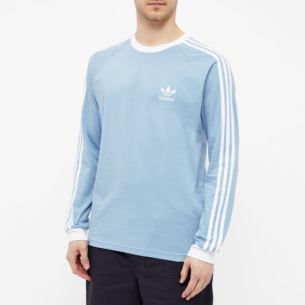 Adidas 3 Stripe Long Sleeve Tee - 3