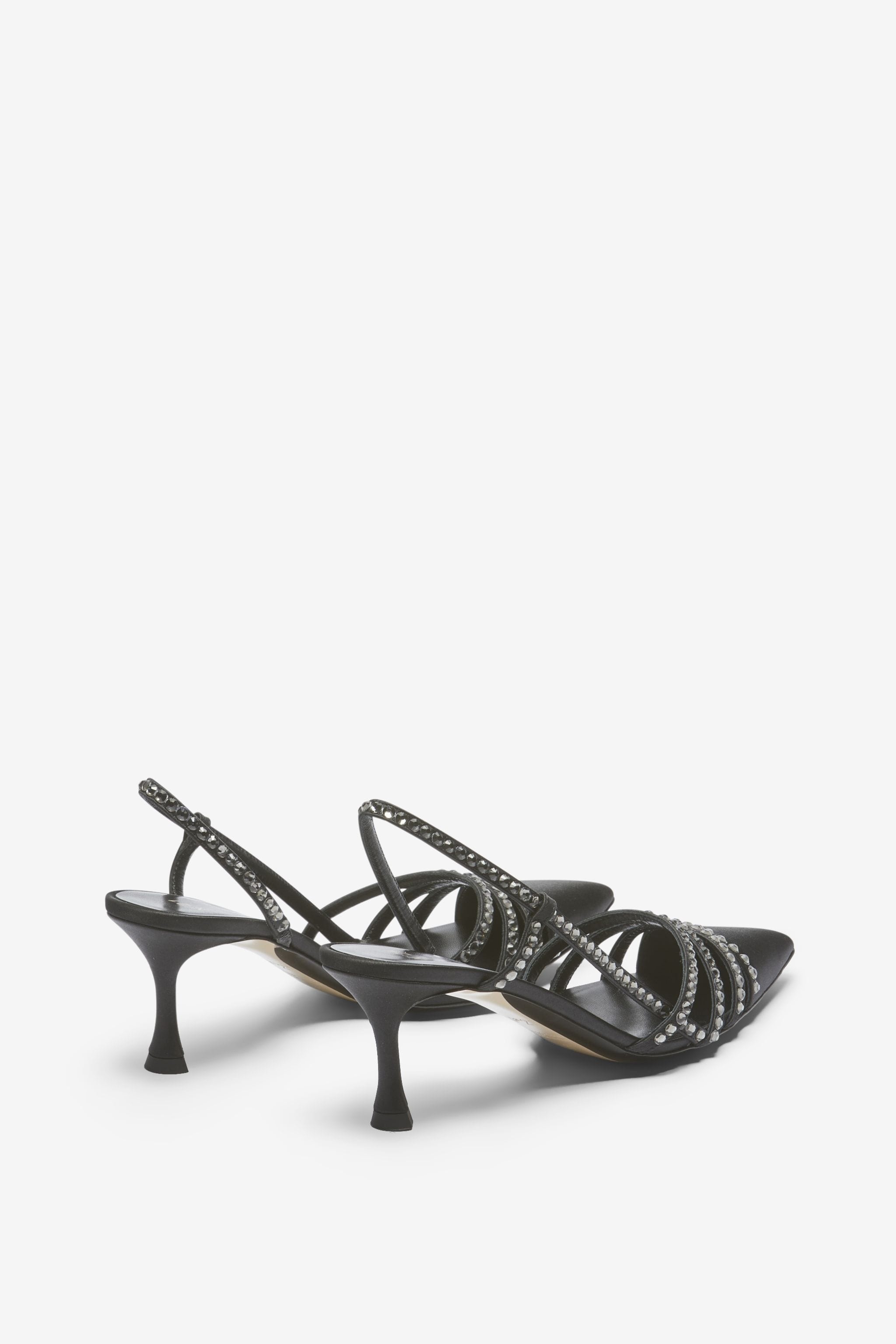CRYSTAL SATIN PUMPS - 3