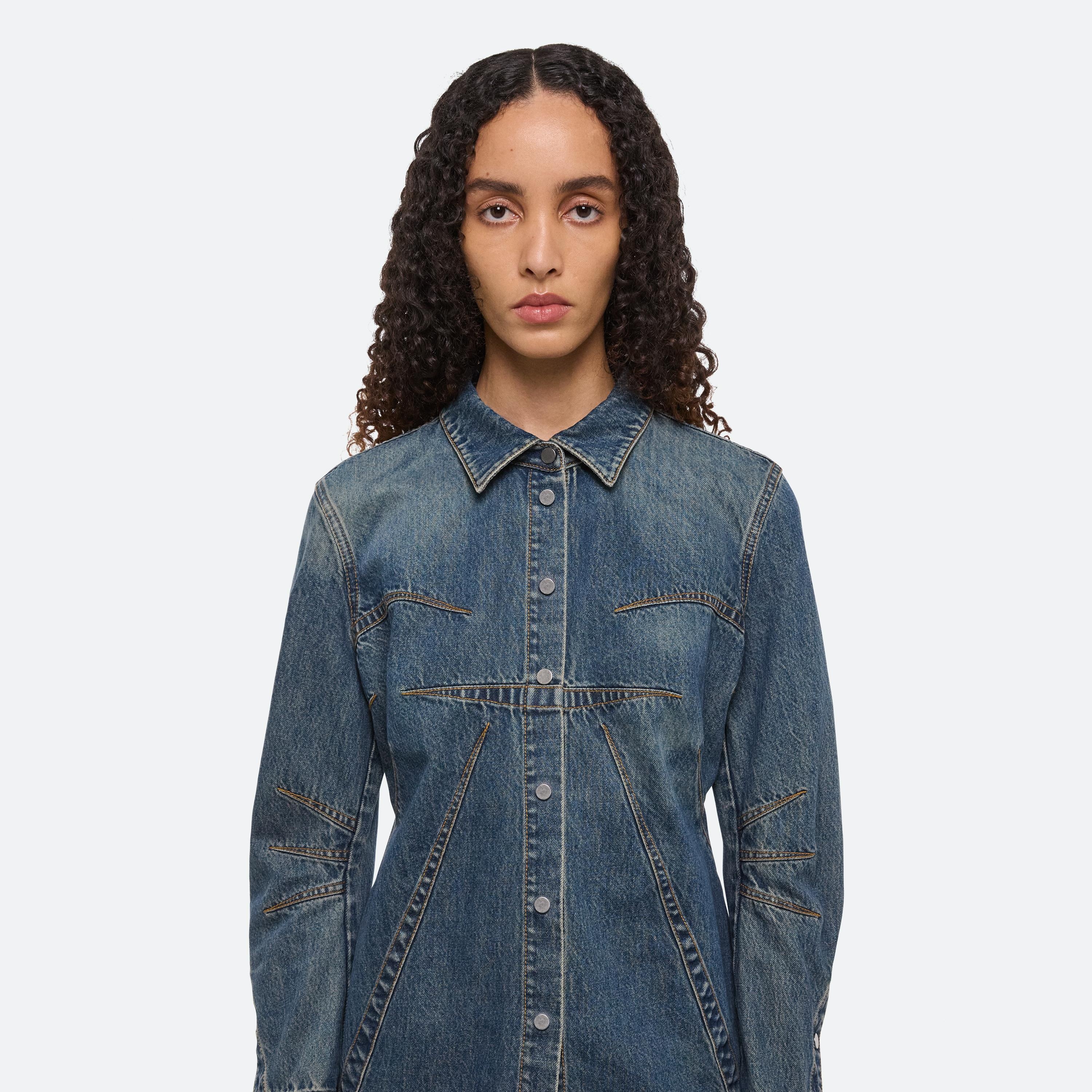DENIM BUSTIER SHIRT - 6