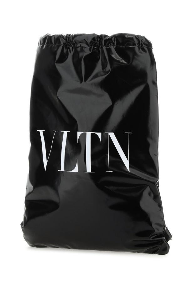 Valentino Garavani Man Black Leather Vltn Sack - 2