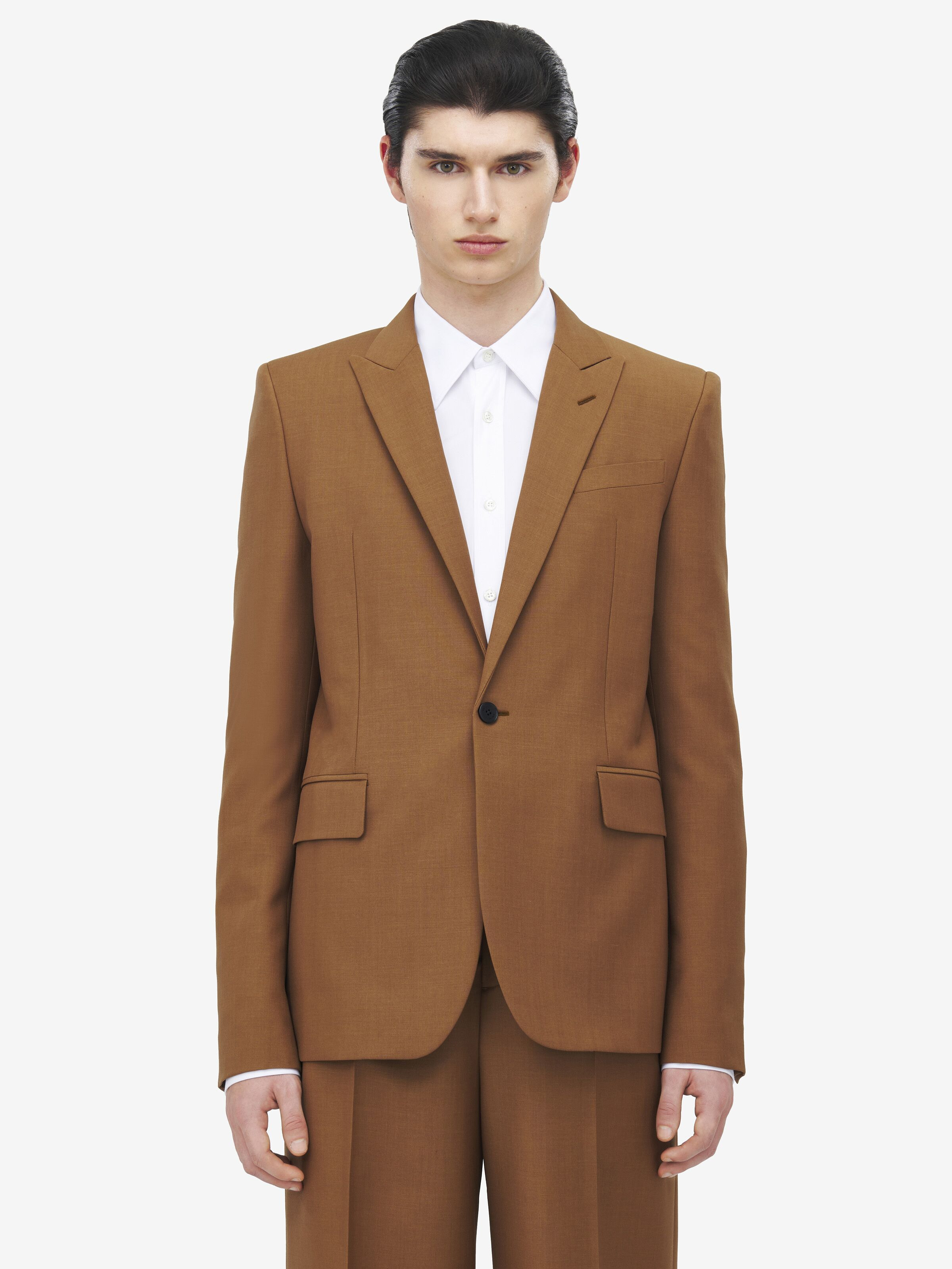 Wool Mohair Single-Breasted Jacket - 2