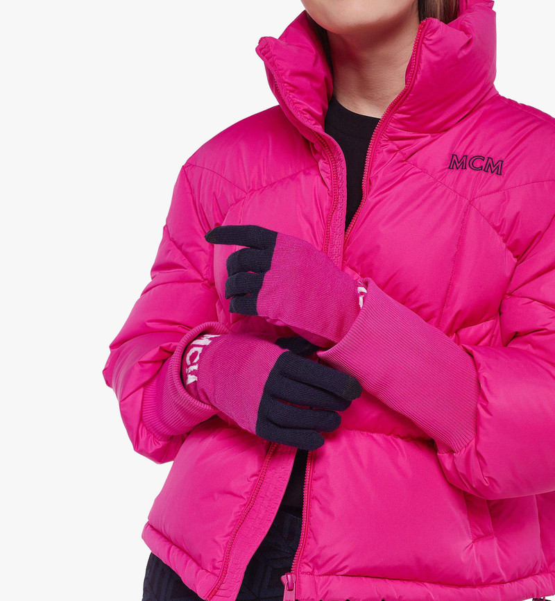 MCM MCMFormative Logo Wool Gloves outlook