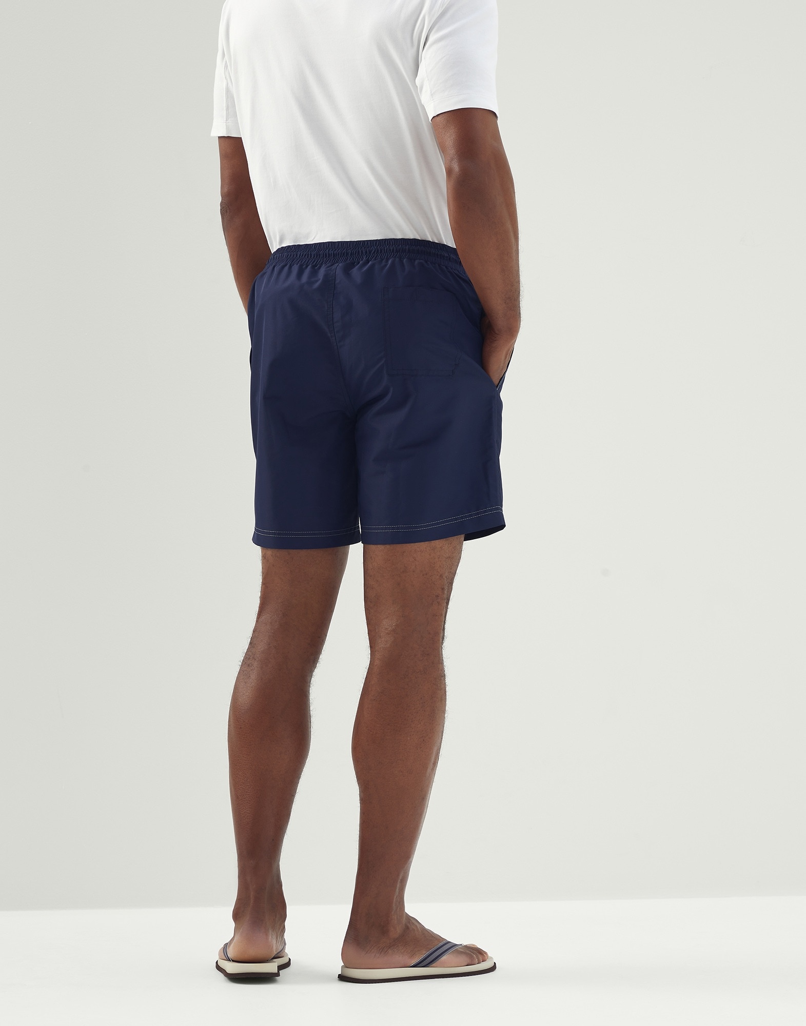 Swim shorts with contrast stitching - 2
