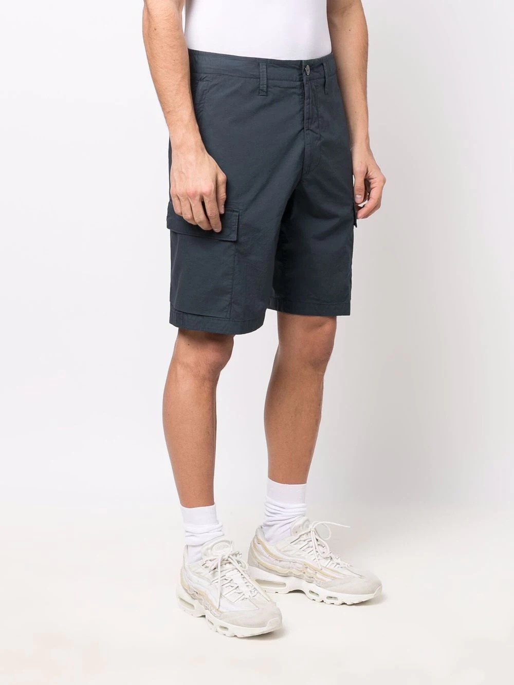 Compass logo-patch cargo shorts - 3