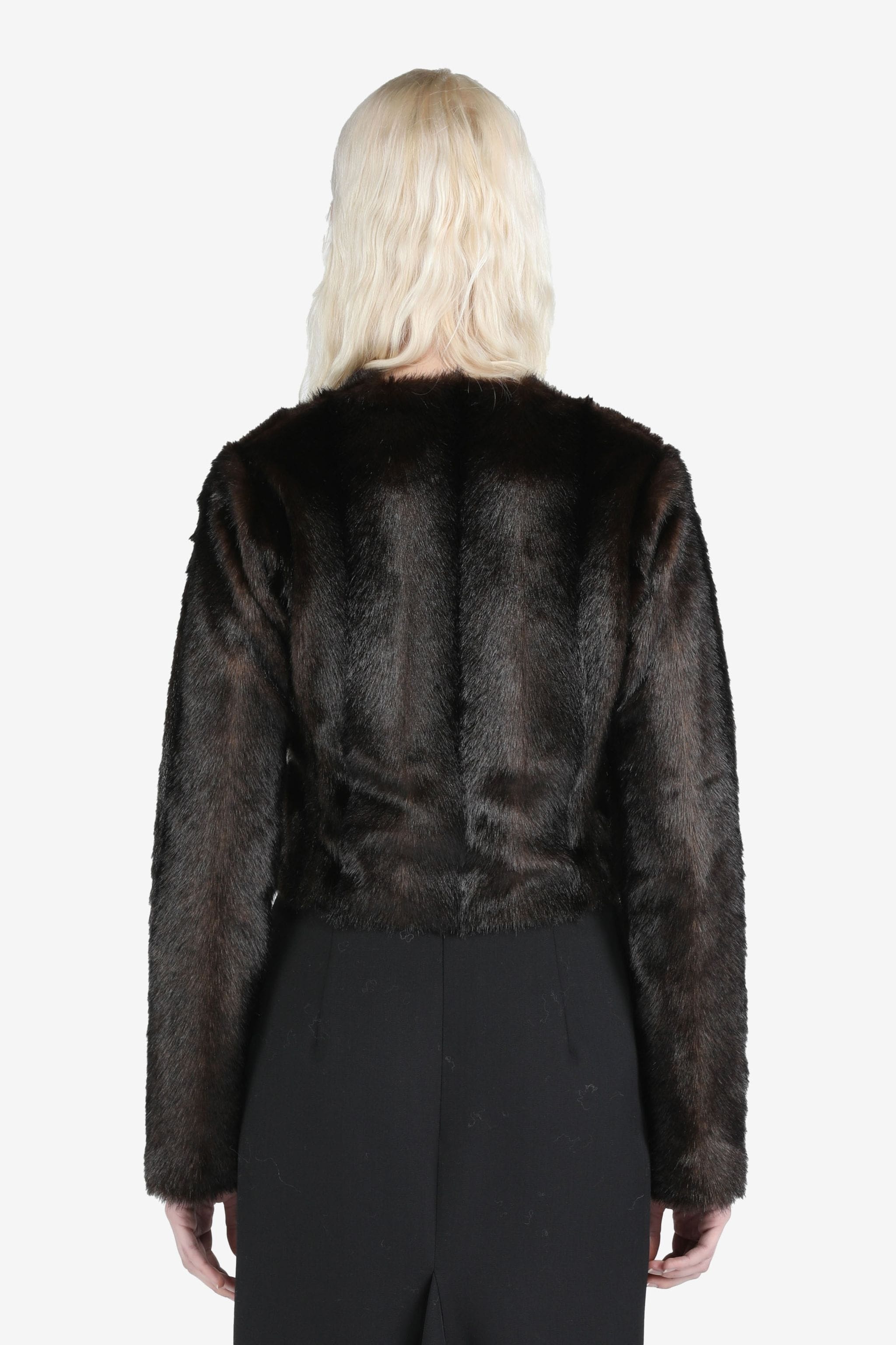 FAUX-FUR CROPPED JACKET - 2