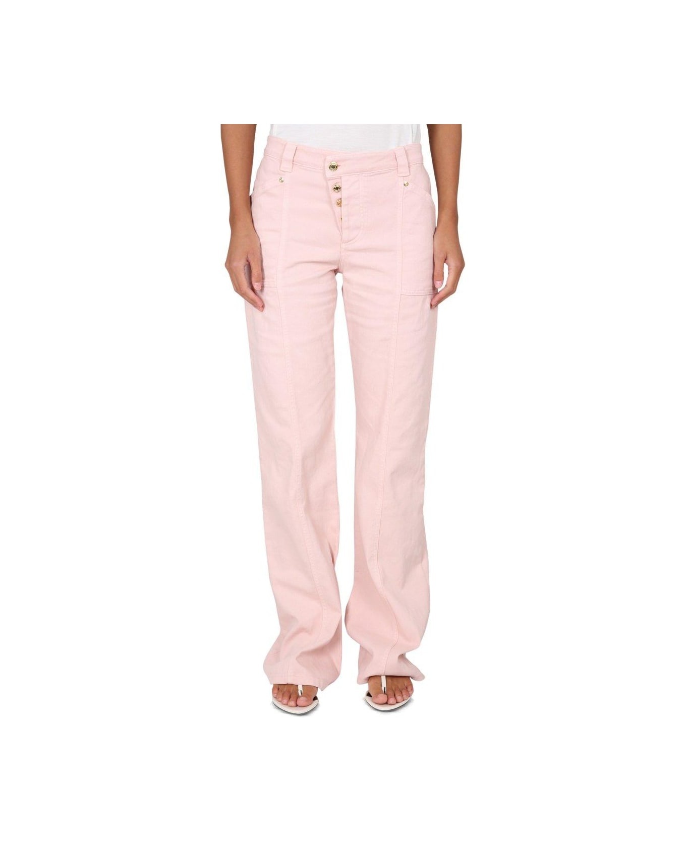 Flared Denim Jeans - 1