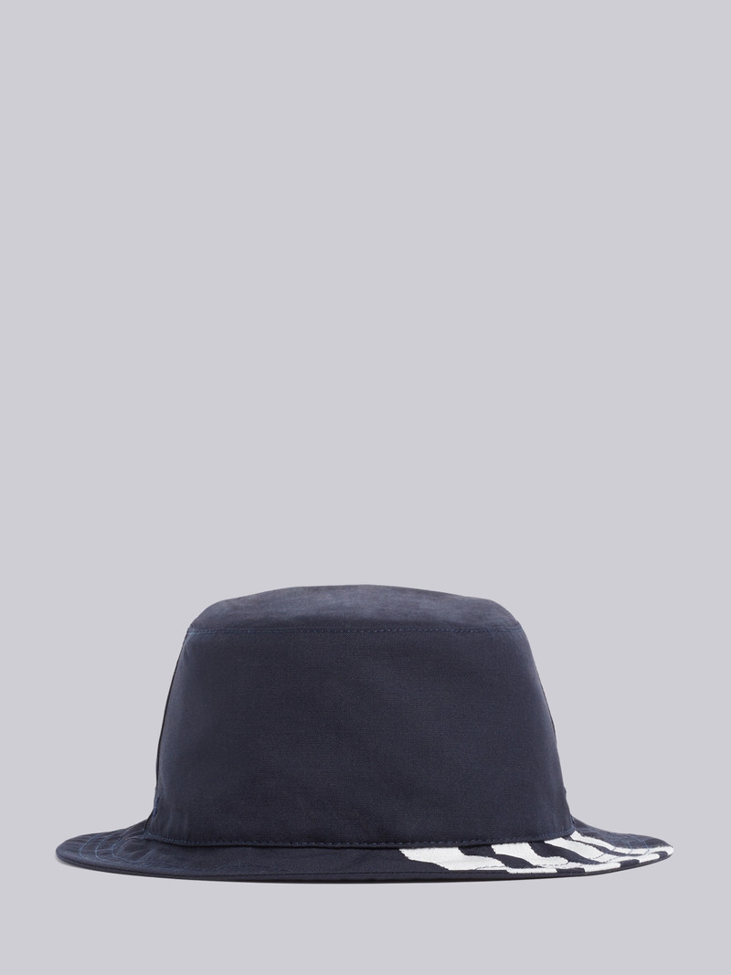 Navy Classic 4-Bar Bucket Hat 1