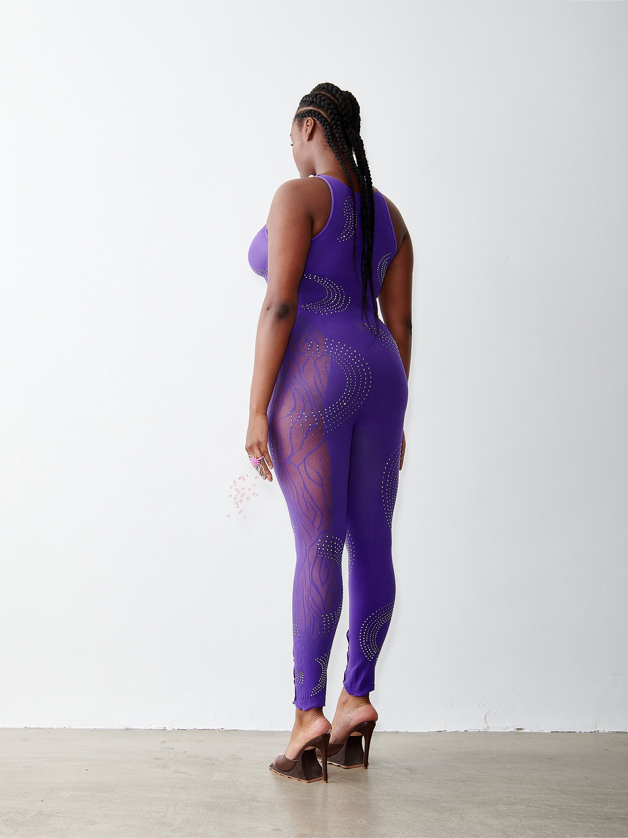 RHINESTONED JANICE JUMPSUIT TWILIGHT - 2