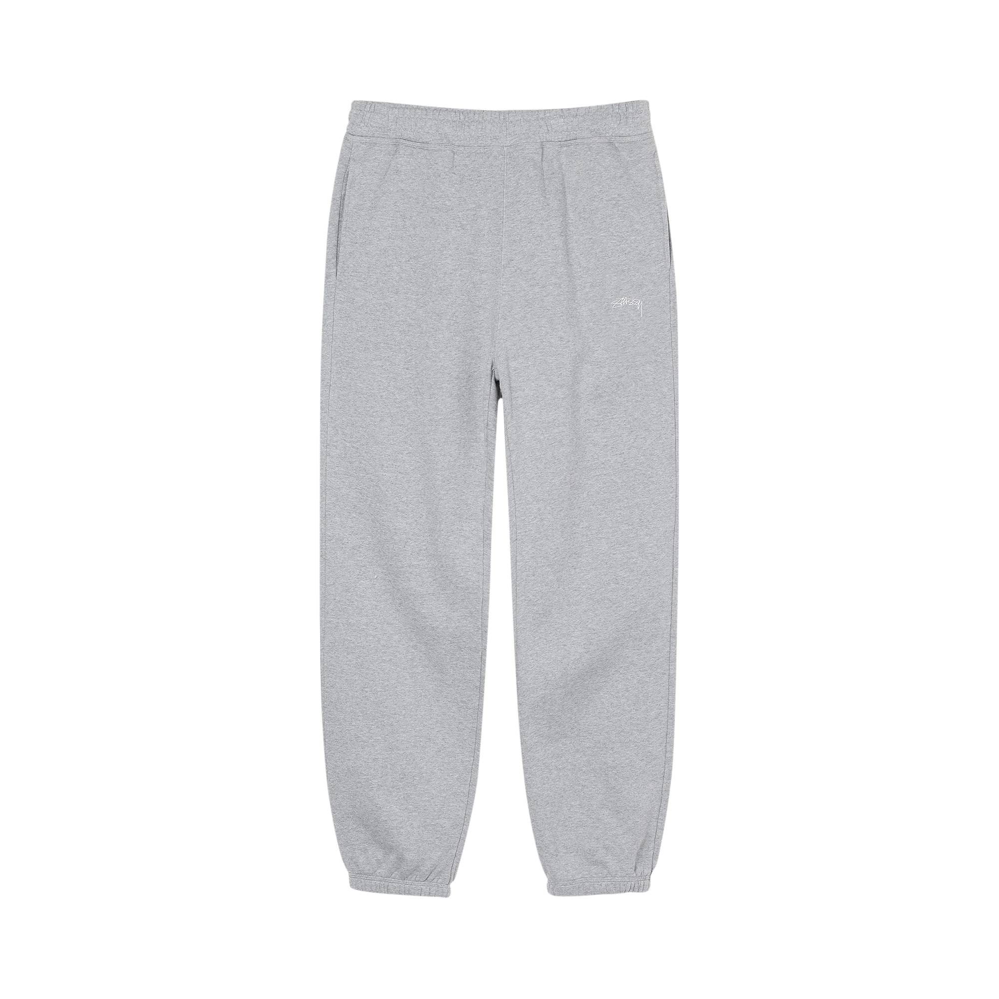 Stussy Stock Logo Pant 'Grey Heather' - 1