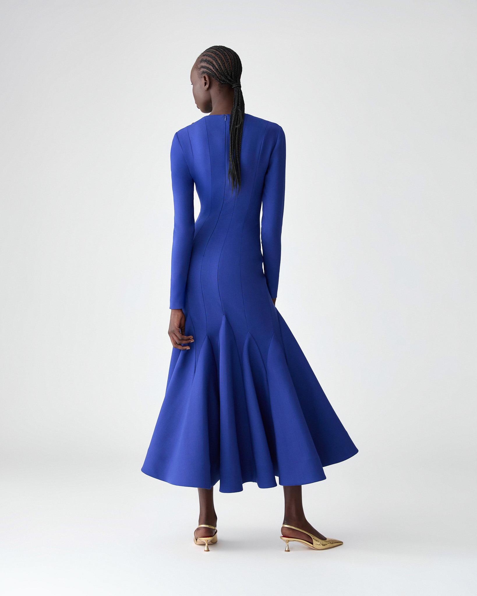 Midi Dress with Godets - 3