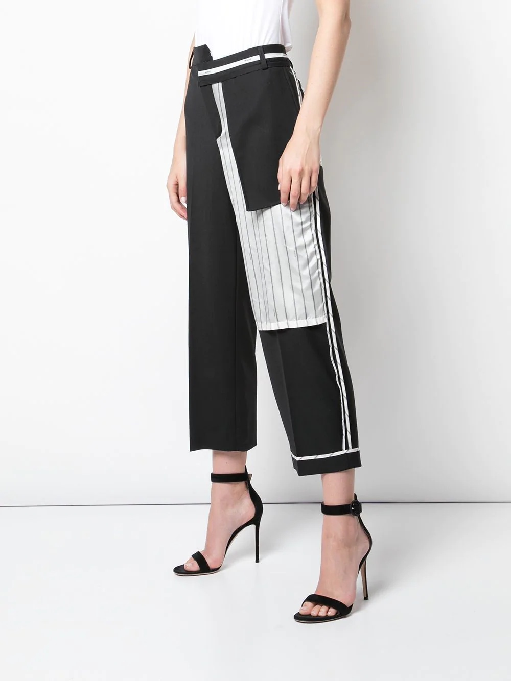 Inside Out pinstripe pocket trousers - 3