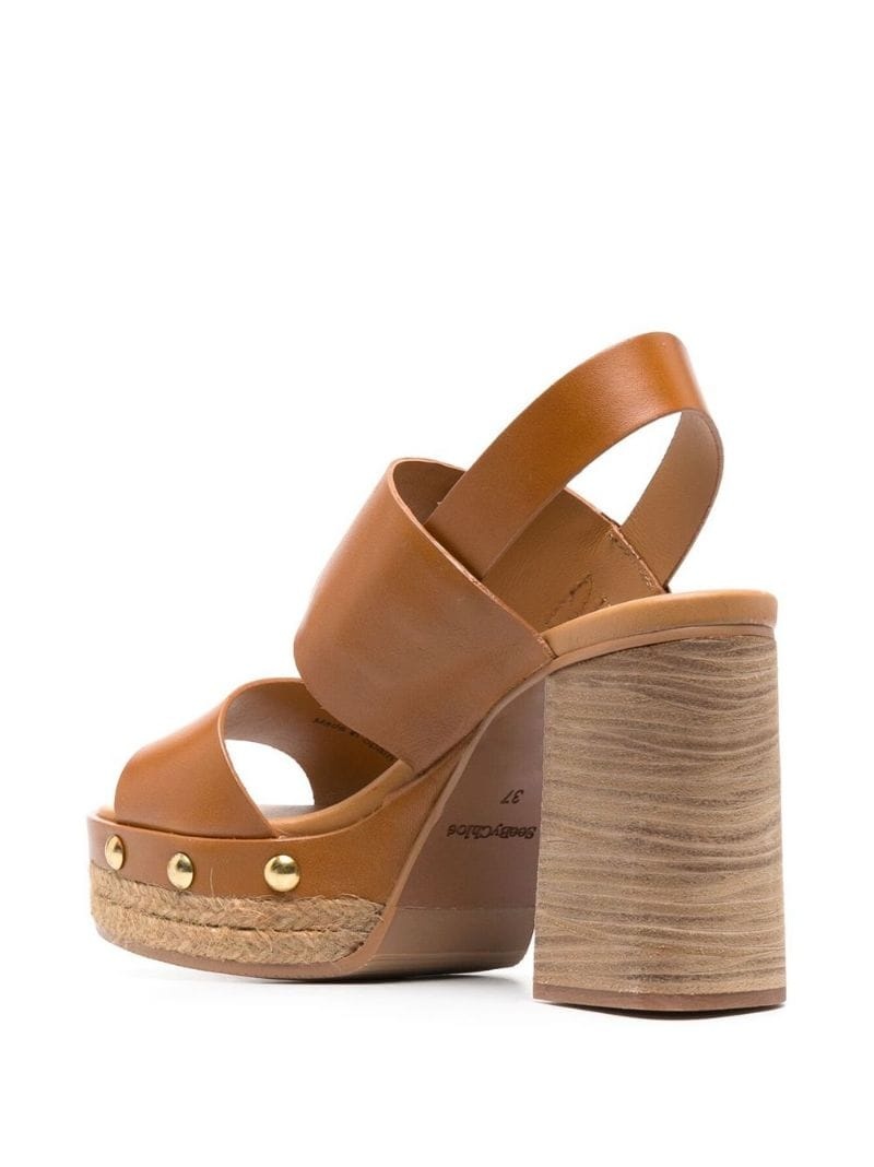 platform buckled sandals - 3
