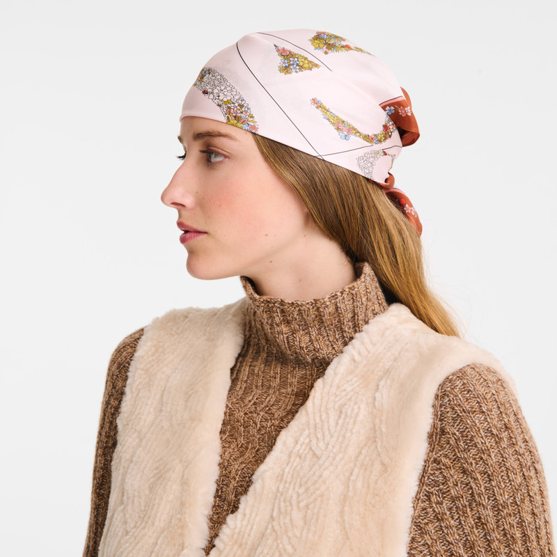 Le Jardin Longchamp Silk scarf 50 Marmalade - OTHER 2