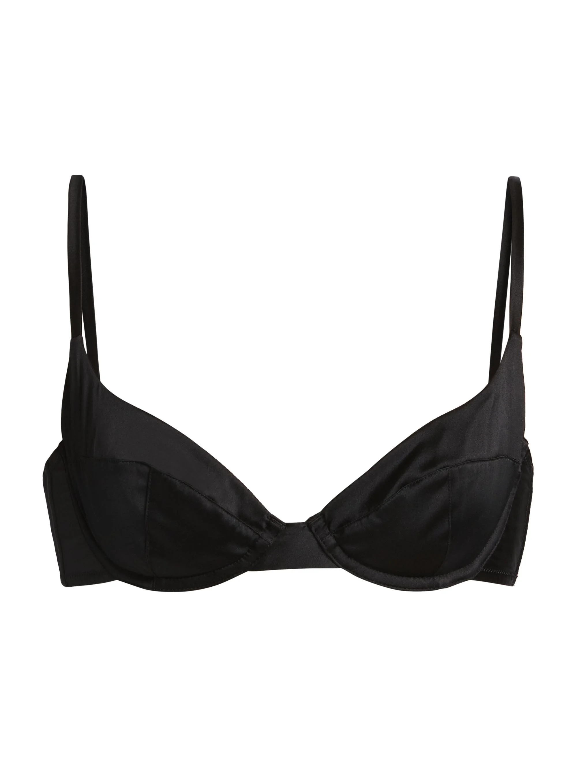 Women's Tous Les Jours Demi Bra - Black - 1