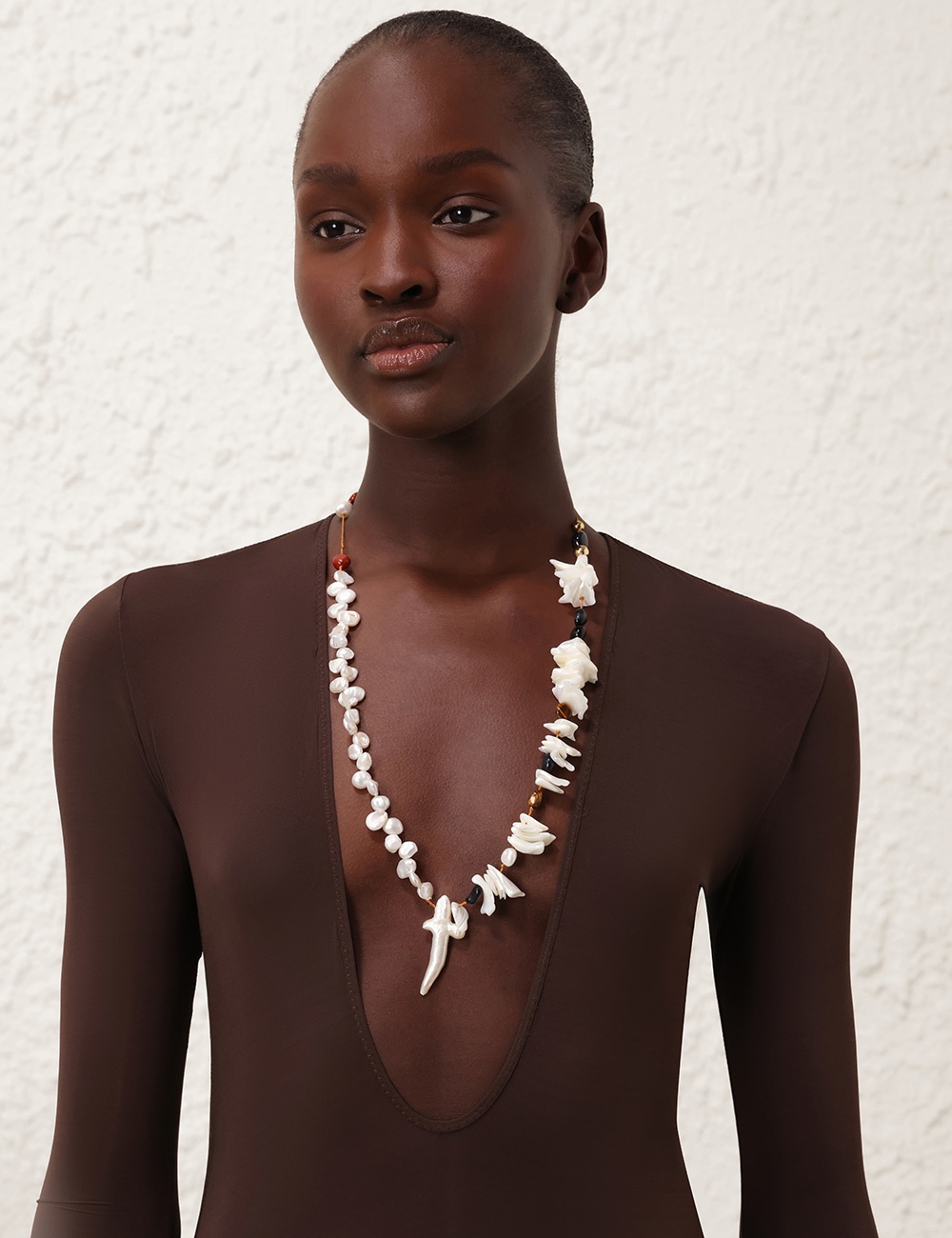 MELLOW PEARL BEADED NECKLACE - 2