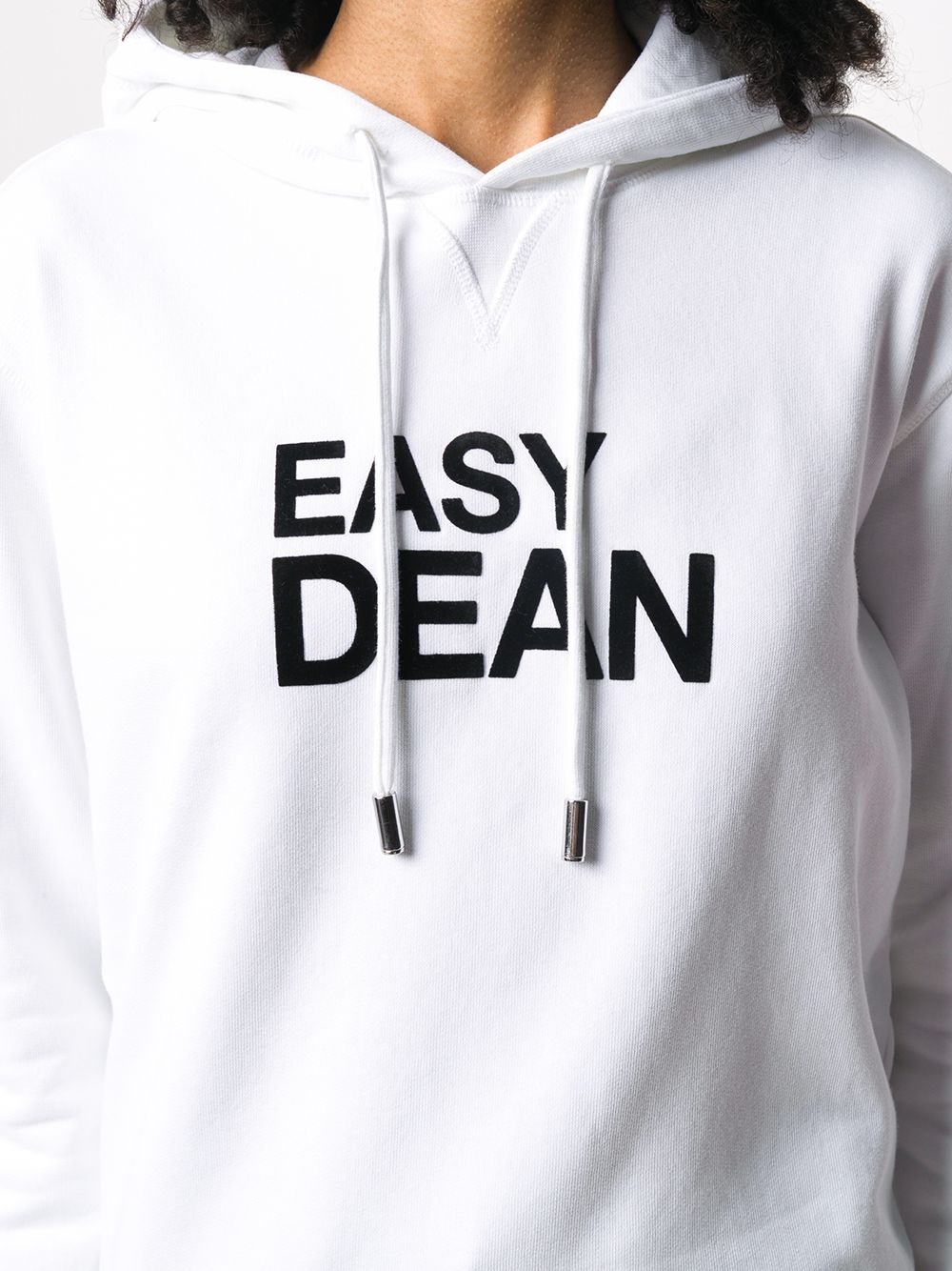 slogan-detail hoodie - 5