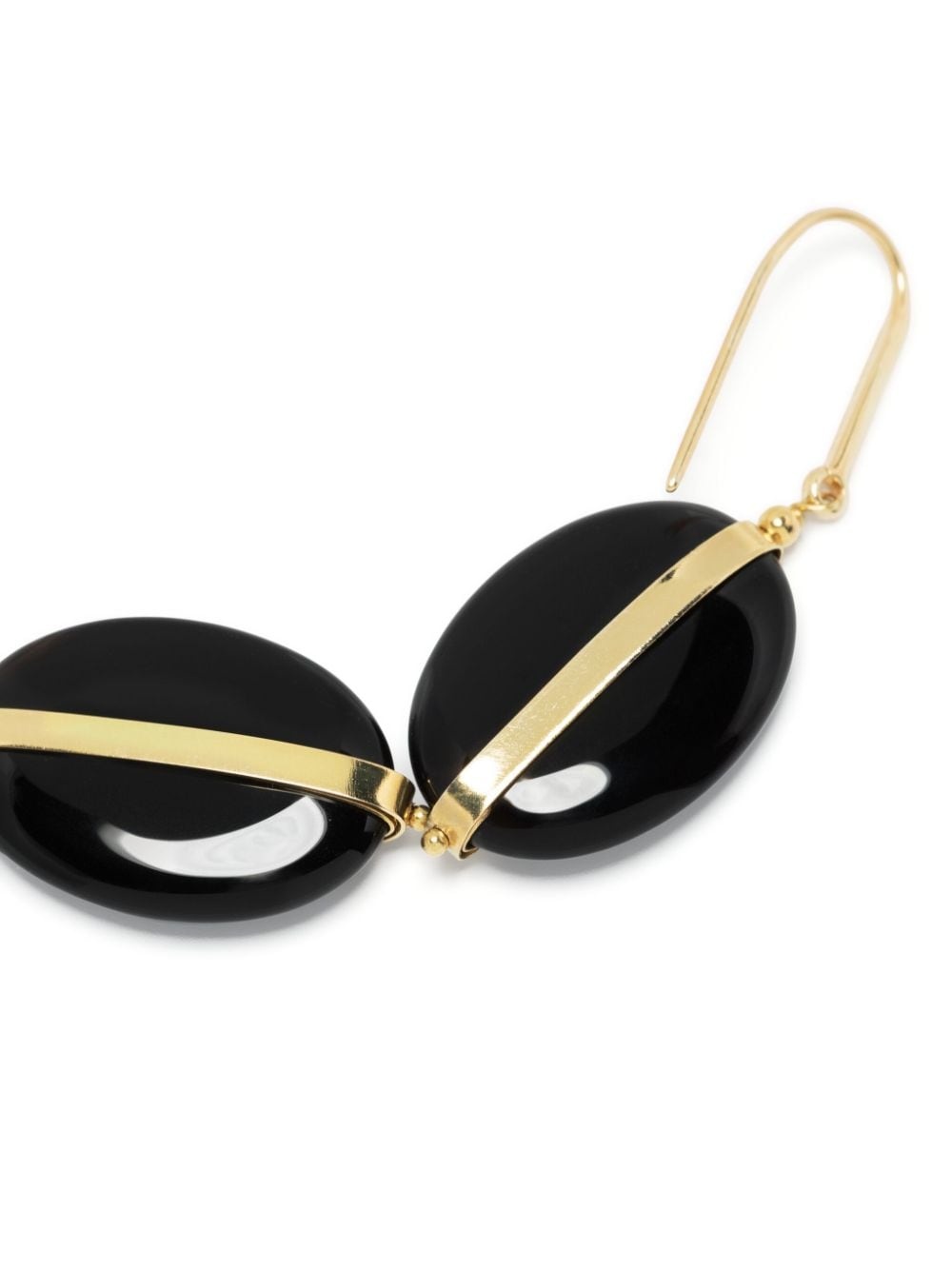 stone-embellished drop earrings - 3