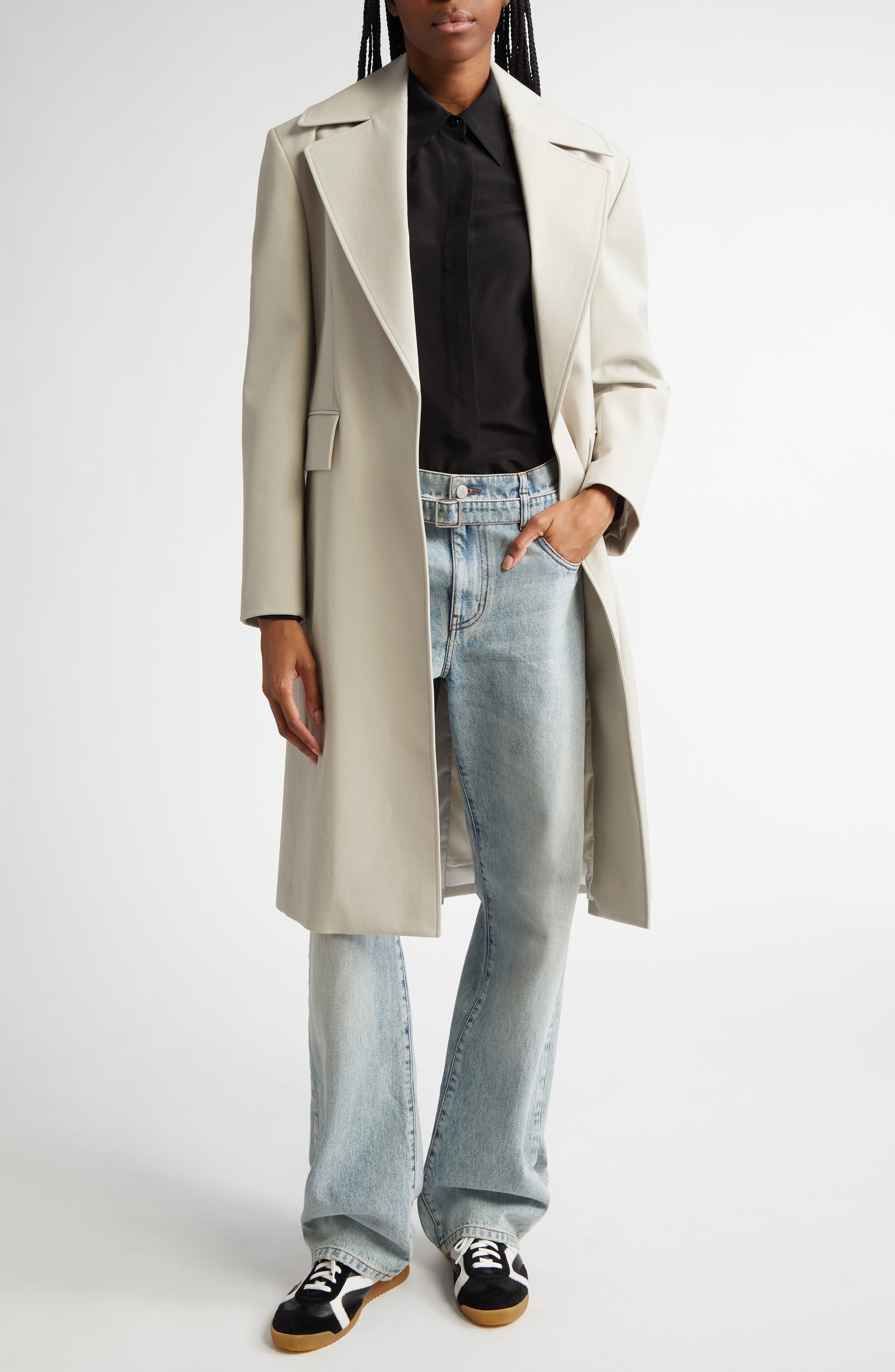Proenza Schouler Arabella Silk Button-Up Shirt in Black at Nordstrom - 2