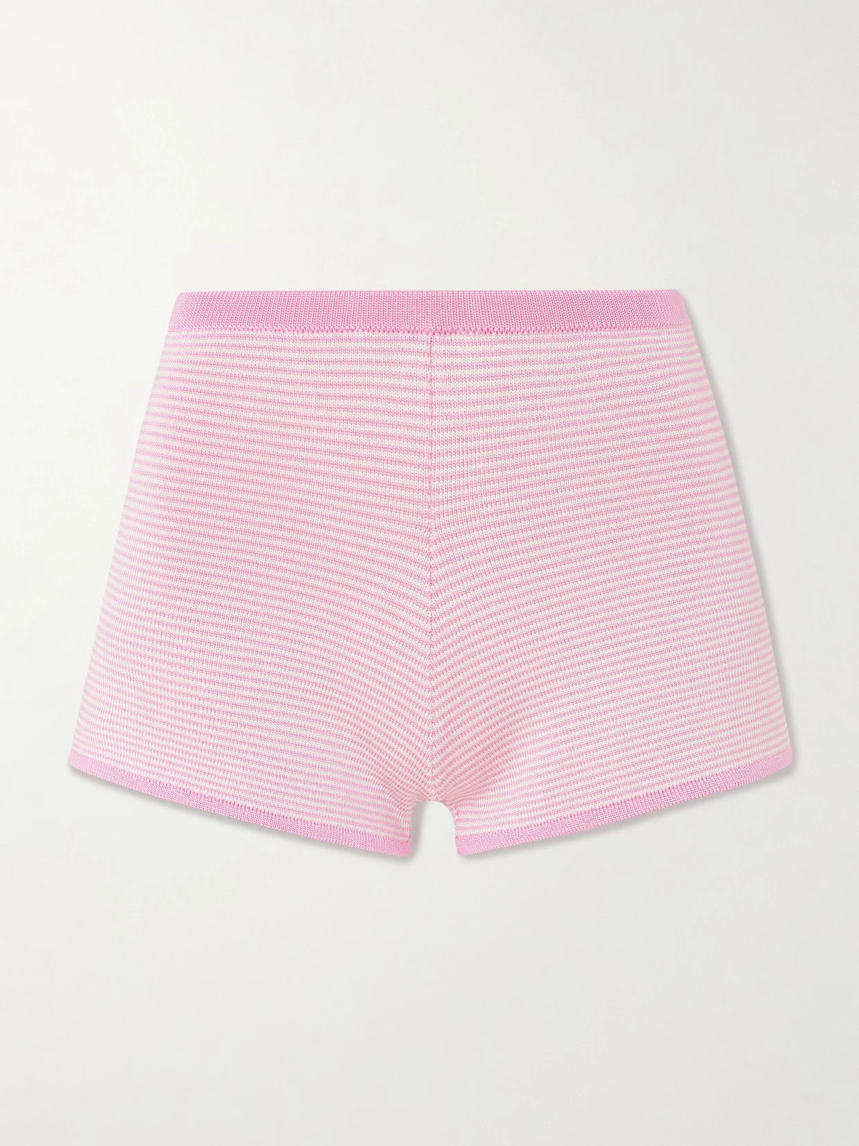 Striped Knitted Shorts - 1