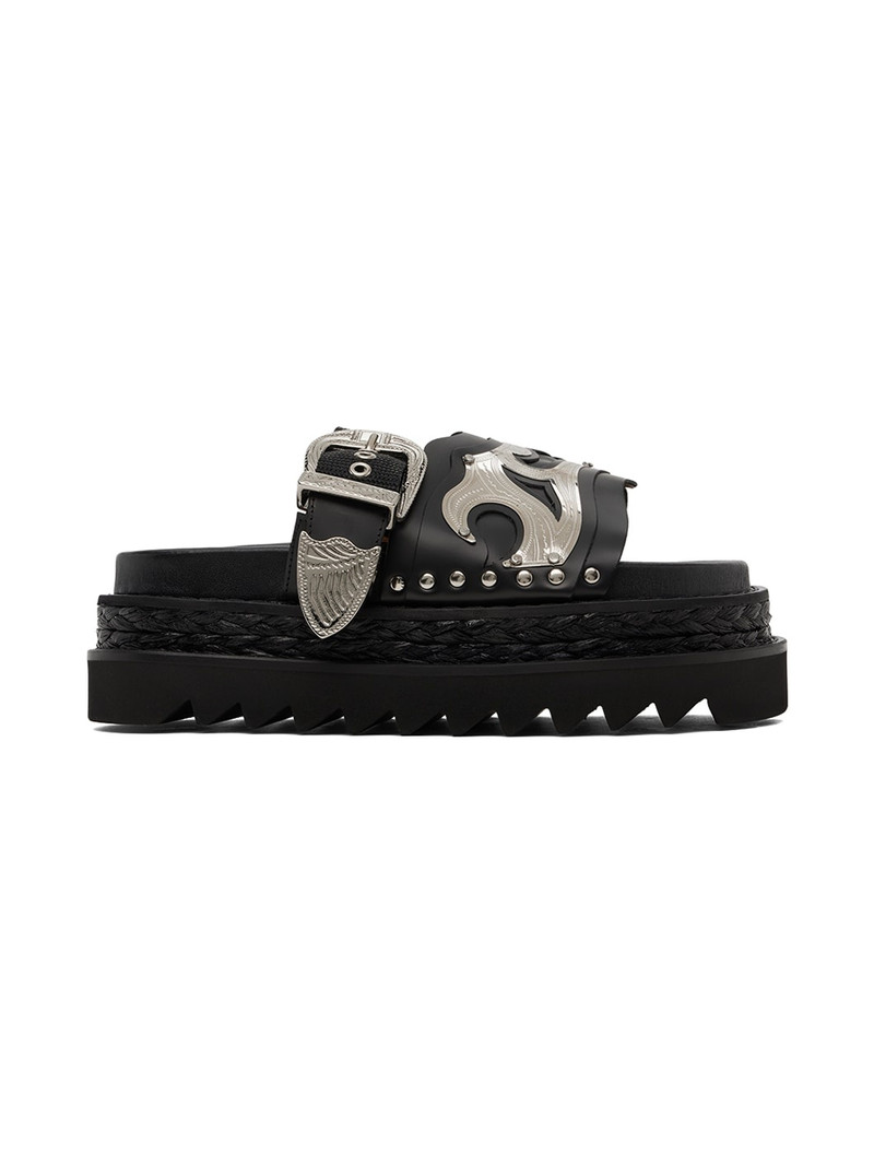 stud-embellished flatform sandals 1