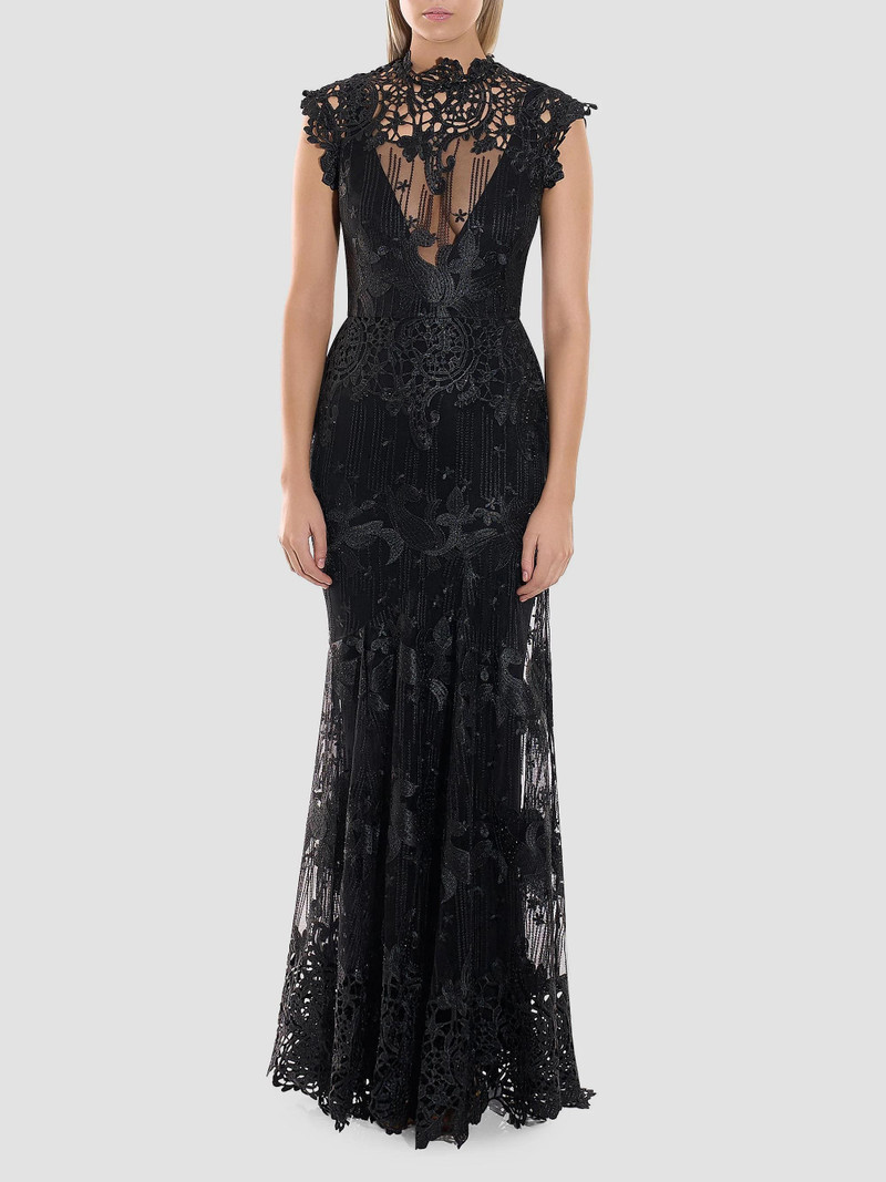 Women's Stolen Dreams Lace Floral-Appliqué Mermaid Gown - Black 3
