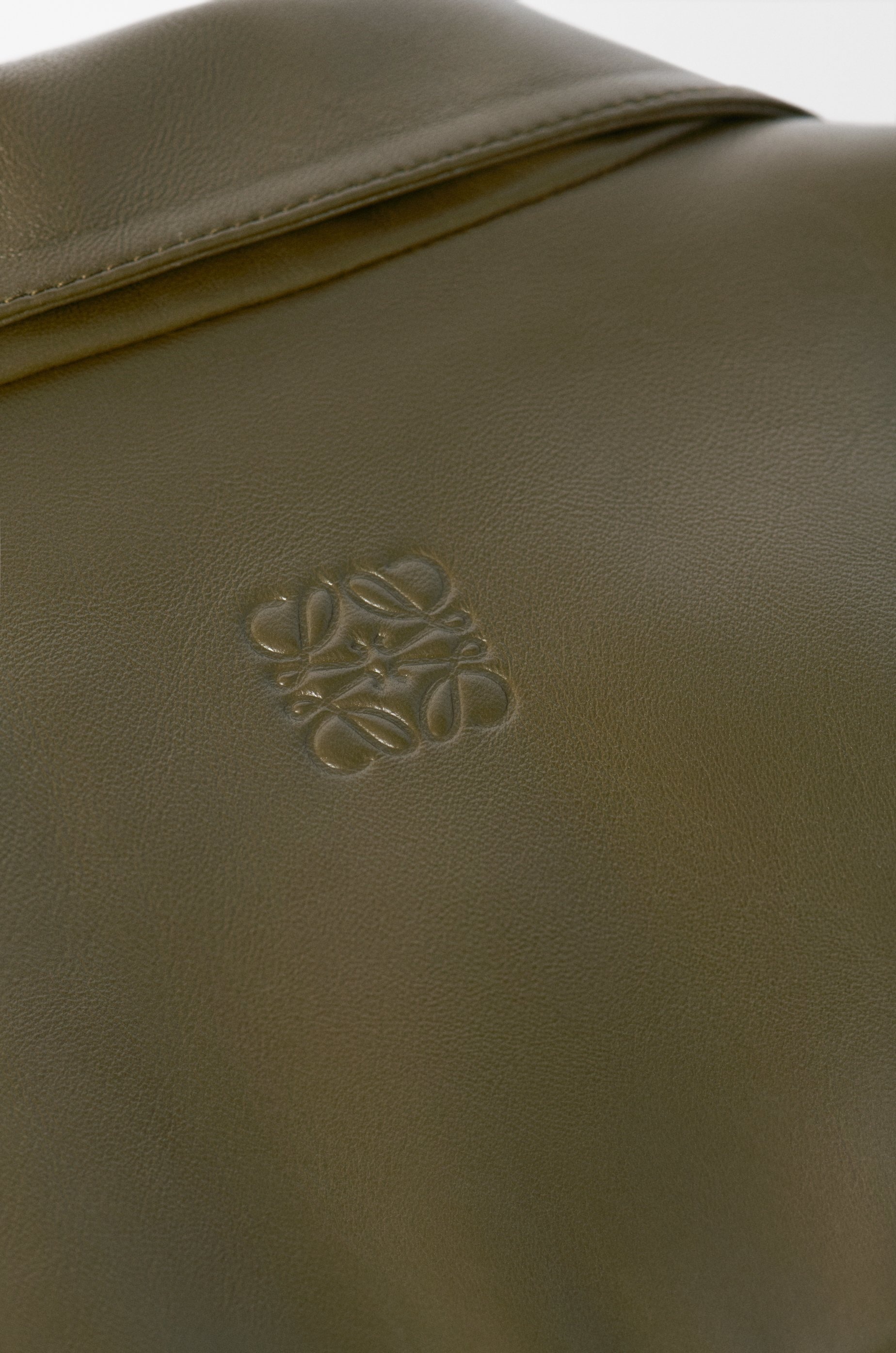 Short sleeve shirt in nappa lambskin - 6