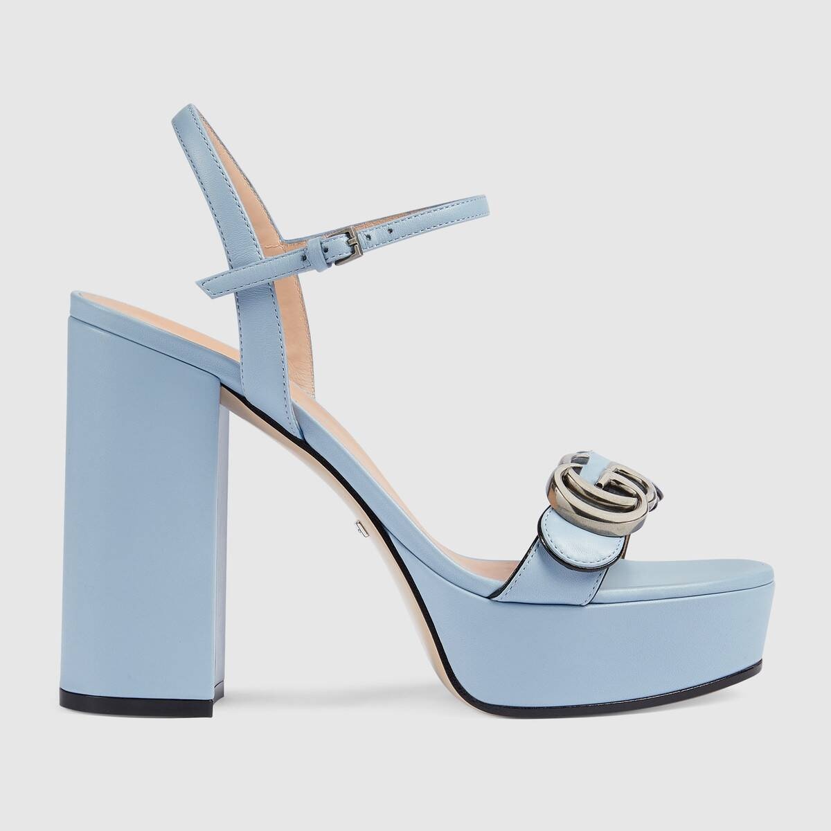 Women's platform sandal with Double G - 1