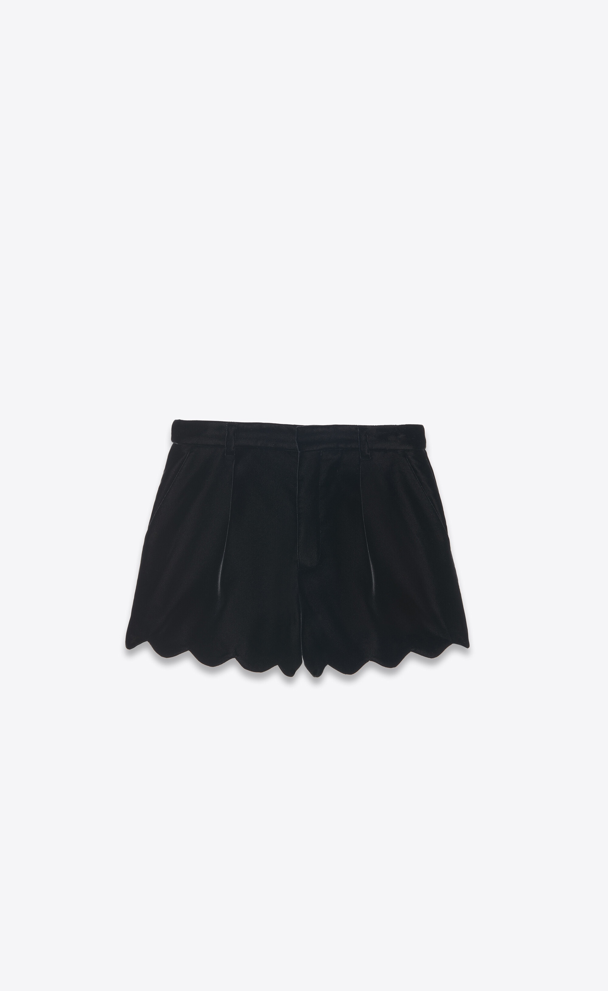 mini shorts in velvet - 1