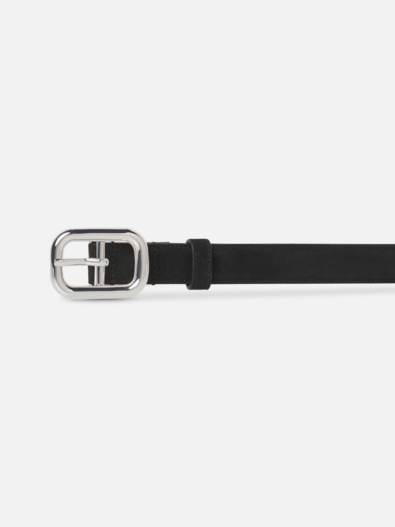 FRAME The Suede Rounded Buckle Belt outlook