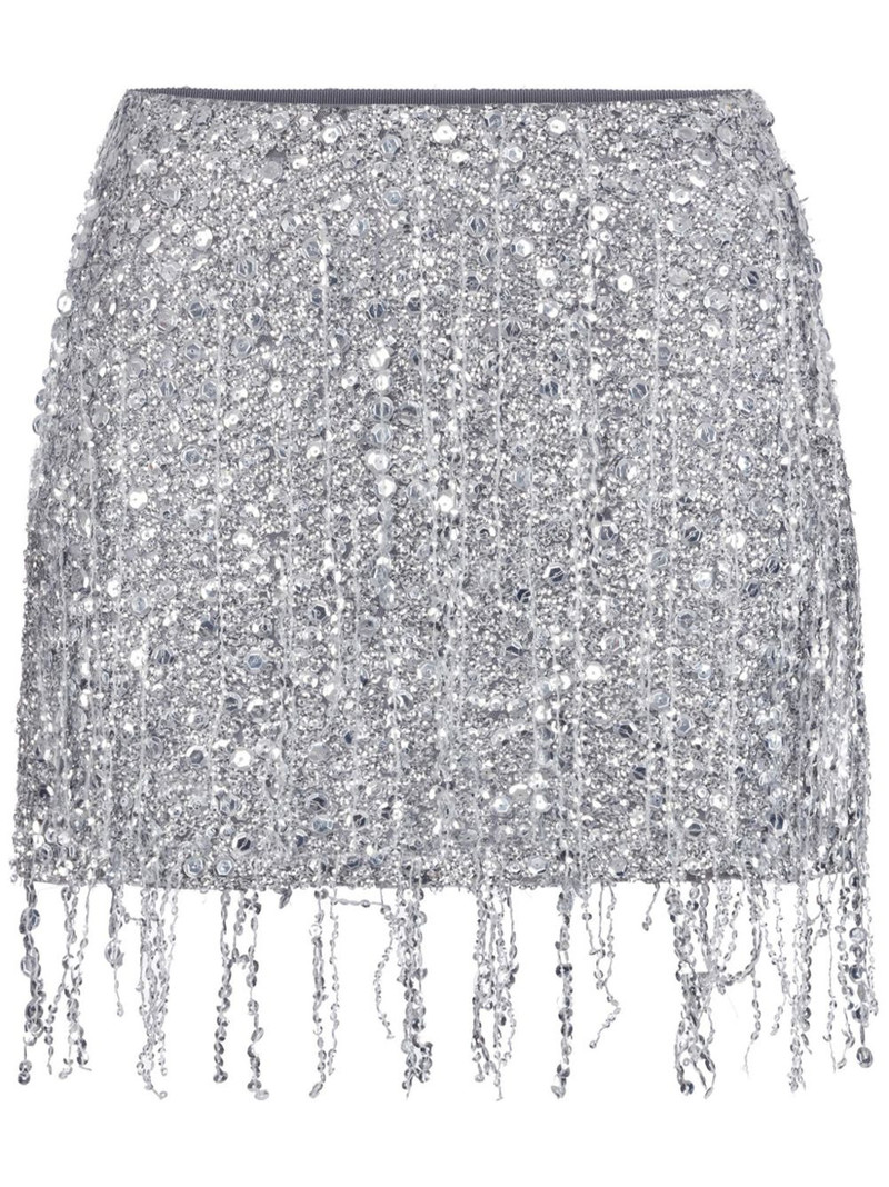sequin-embellished mini skirt 1