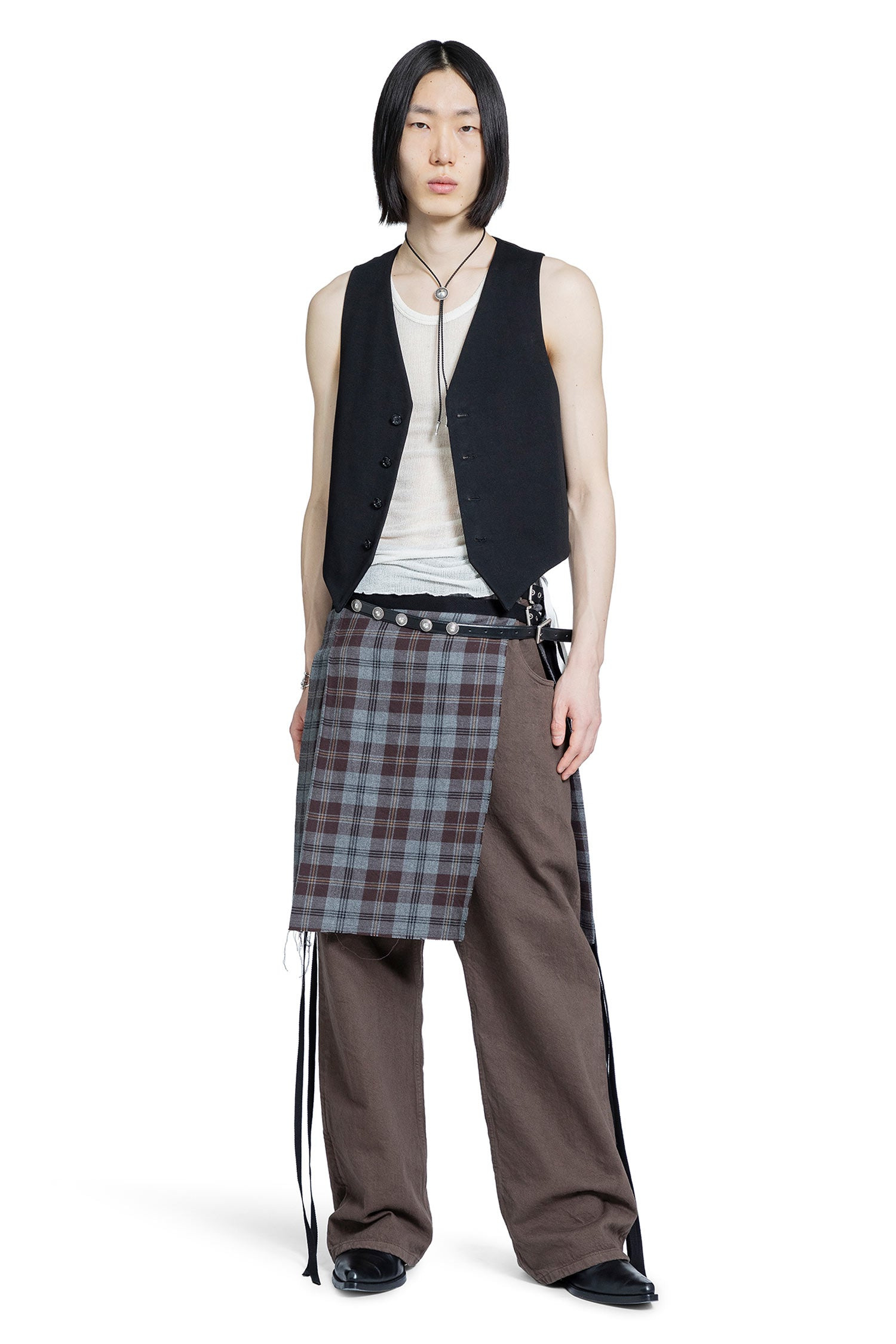 Boris Wrinkled Cropped Tank Top - 3