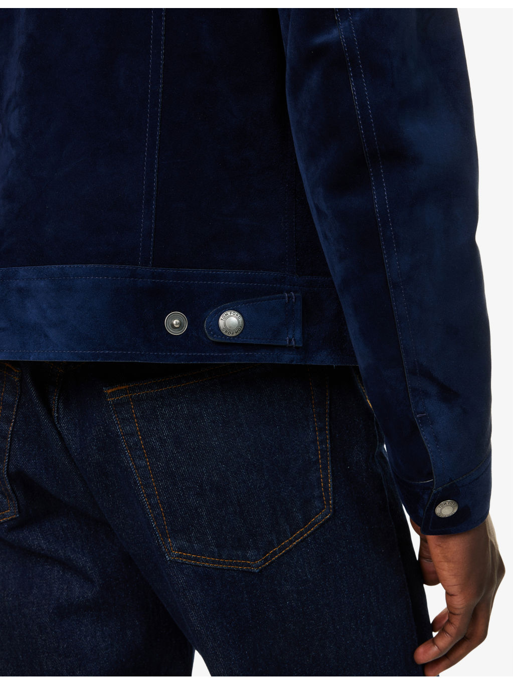 Long-Sleeve Suede Western Jacket - 6